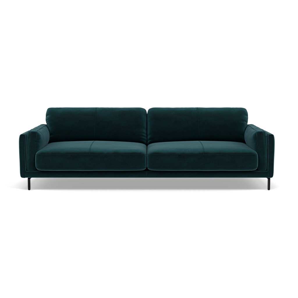 Morris 3 Seater Sofa - 2.5 Seater Sofa Fabric 3 Seater Sofas Sterling Home 18 FAB-MEG-36 LAKE GREEN