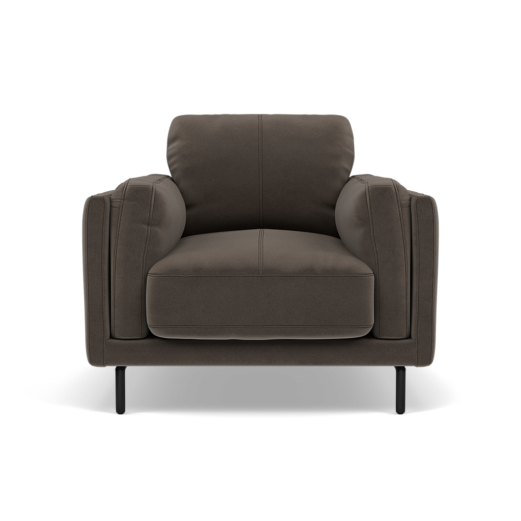 Morris Armchair - Armchair Fabric Sterling Home 13 FAB-MEG-51 DK TAUPE