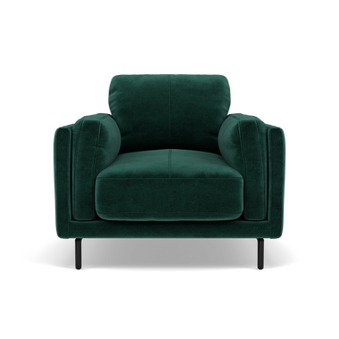 Morris Armchair - Armchair Fabric Armchairs Sterling Home 17 FAB-MEG-37 EMERALD GREEN