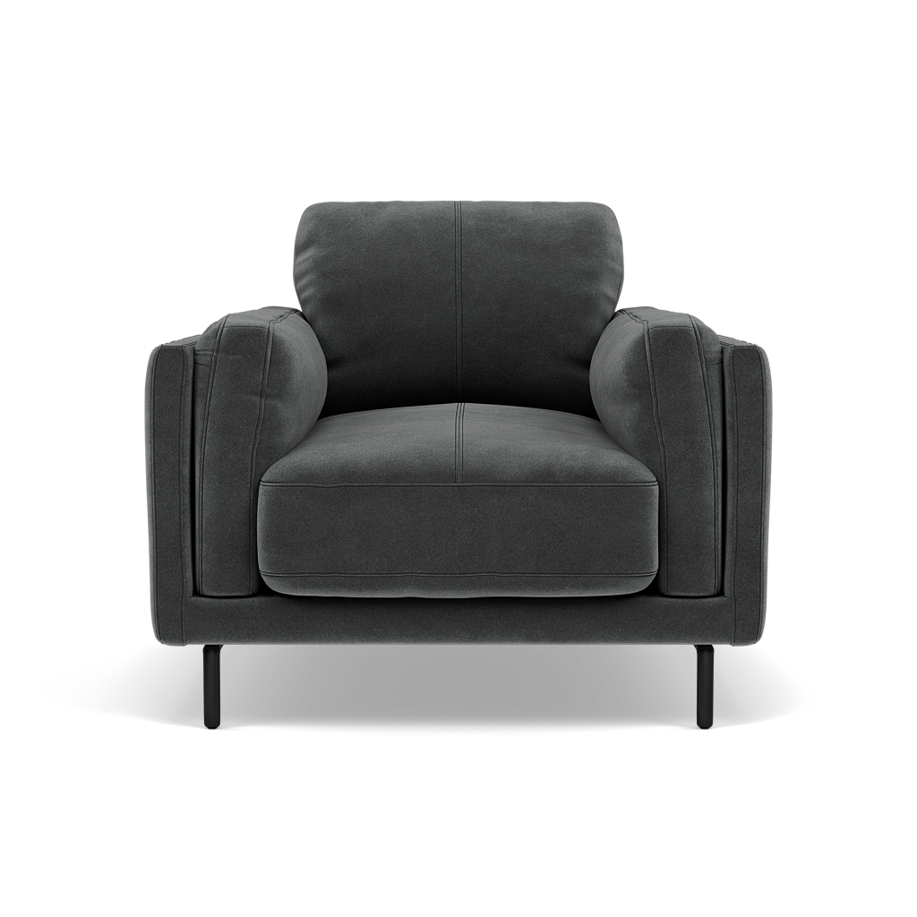 Morris Armchair - Armchair Fabric Sterling Home 14 FAB-MEG-20 PEWTER