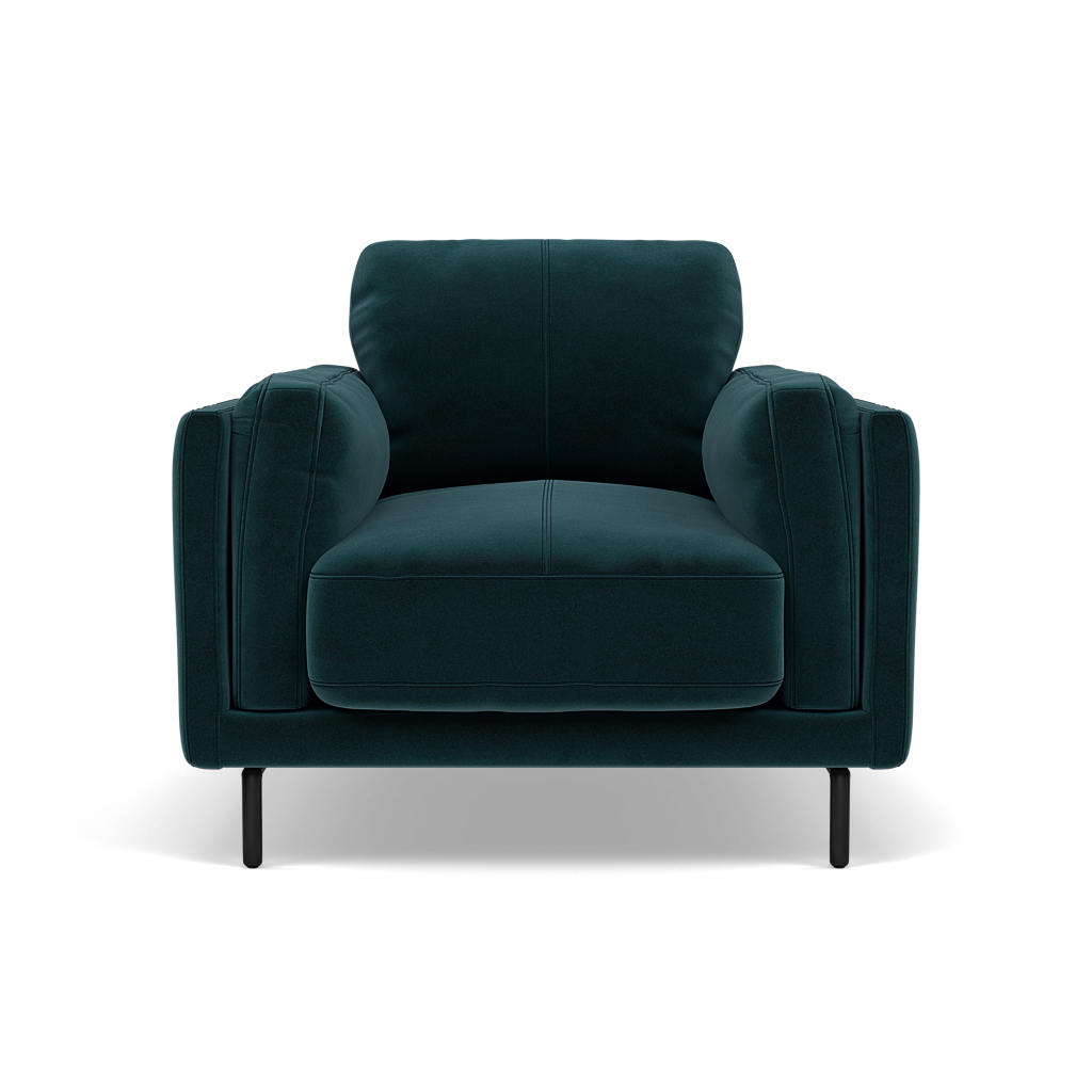 Morris Armchair - Armchair Fabric Sterling Home 16 FAB-MEG-36 LAKE GREEN