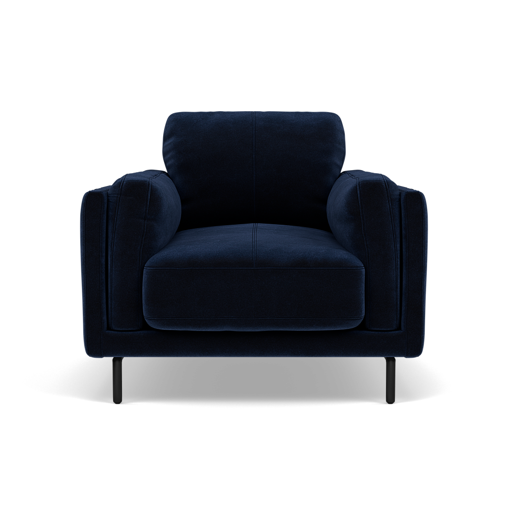 Morris Armchair - Armchair Fabric Sterling Home 15 FAB-MEG-28 NAVY
