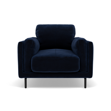Morris Armchair - Armchair Fabric Armchairs Sterling Home 15 FAB-MEG-28 NAVY