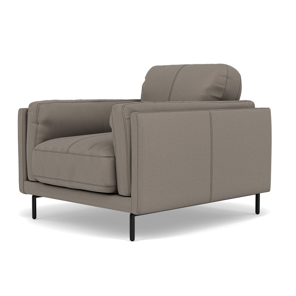 Morris Armchair - Armchair Fabric — BFA-MAD-03 DARK GREY, gallery image 3
