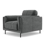 Morris Armchair - Armchair Fabric — FAB-MEG-20  PEWTER, gallery image 3
