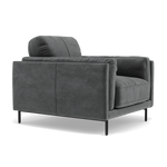 Morris Armchair - Armchair Fabric — FAB-MEG-20  PEWTER, gallery image 1