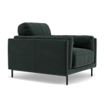 Morris Armchair - Armchair Fabric — FAB-MEG-21  CHARCOAL GREY, gallery image 1