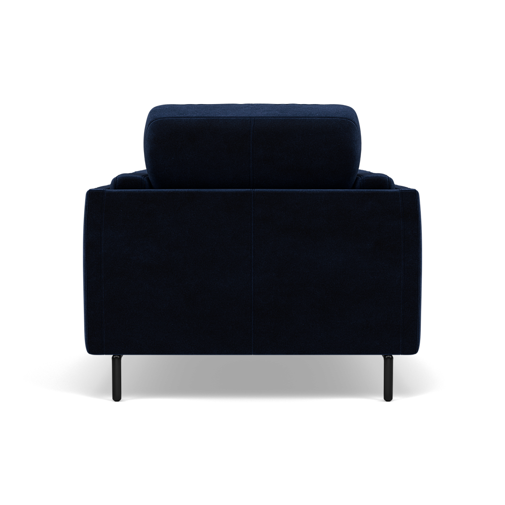 Morris Armchair - Armchair Fabric — FAB-MEG-28  NAVY, gallery image 2