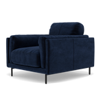 Morris Armchair - Armchair Fabric — FAB-MEG-28  NAVY, gallery image 3