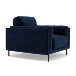 Morris Armchair - Armchair Fabric — FAB-MEG-28  NAVY, gallery image 1