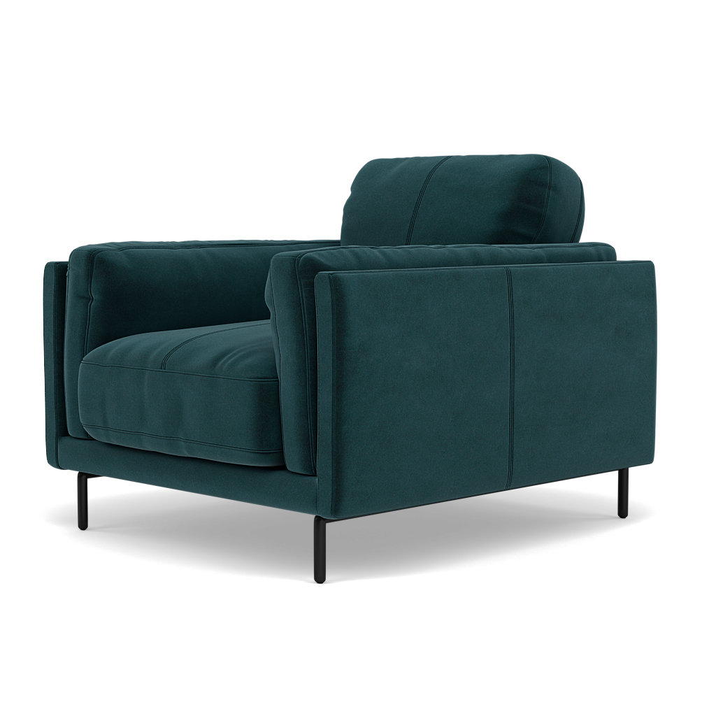 Morris Armchair - Armchair Fabric — FAB-MEG-36  LAKE GREEN, gallery image 3