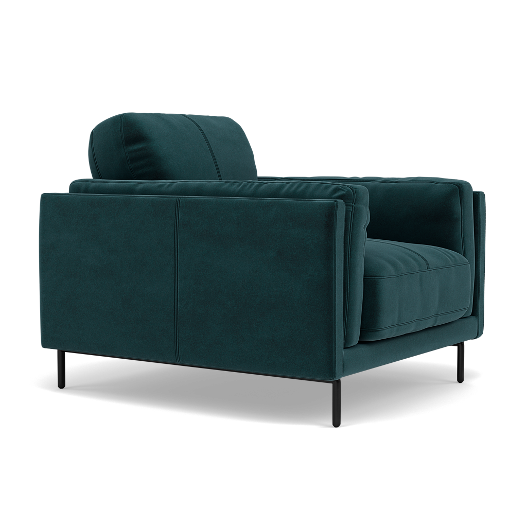 Morris Armchair - Armchair Fabric — FAB-MEG-36  LAKE GREEN, gallery image 1