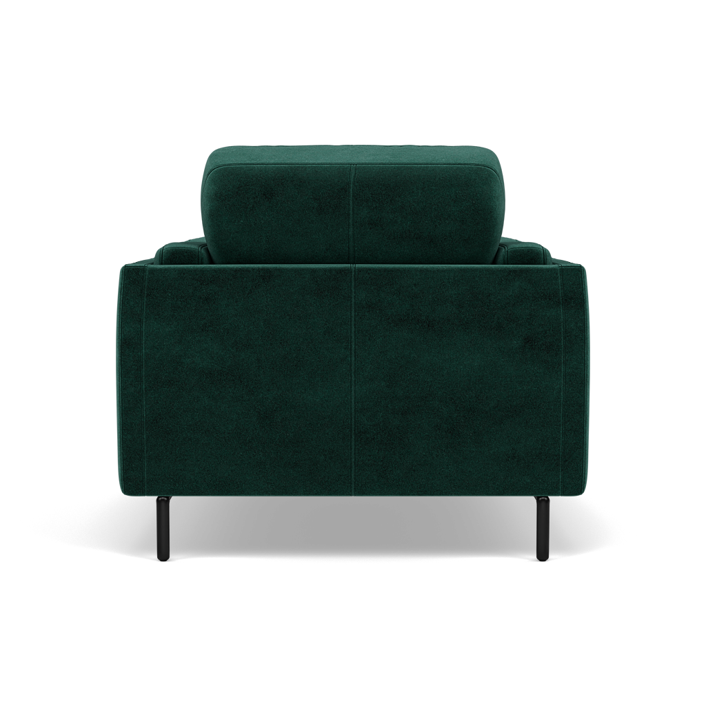 Morris Armchair - Armchair Fabric — FAB-MEG-37  EMERALD GREEN, gallery image 2