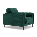 Morris Armchair - Armchair Fabric — FAB-MEG-37  EMERALD GREEN, gallery image 1