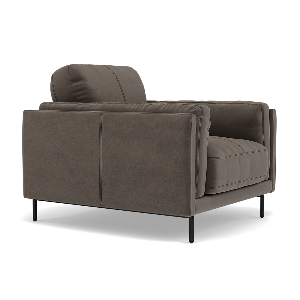 Morris Armchair - Armchair Fabric — FAB-MEG-51  DK TAUPE, gallery image 1