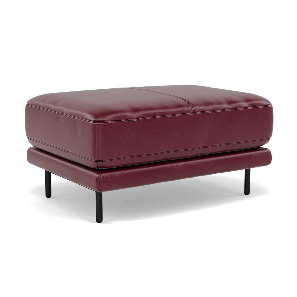Morris Footstool - Rectangular Footstool Cat 20 — BV-035C DEEP RED, gallery image 1