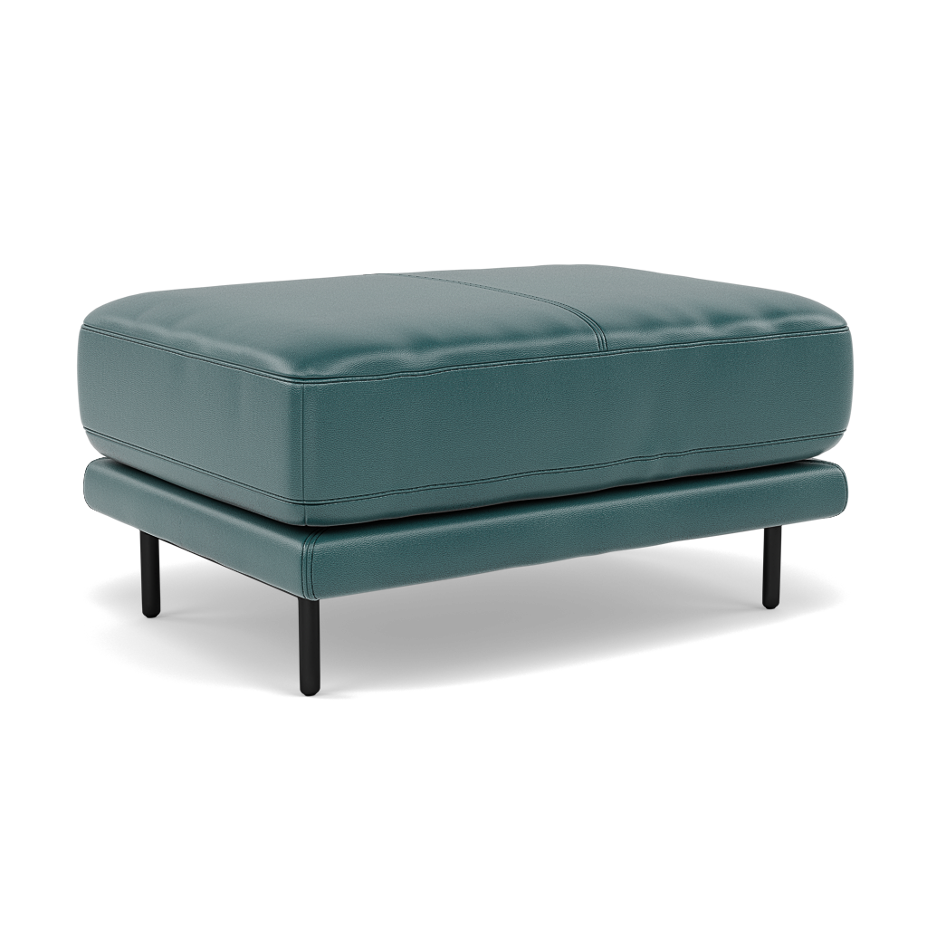Morris Footstool - Rectangular Footstool Cat 20 — BV-301E  LAKE GREEN, gallery image 1