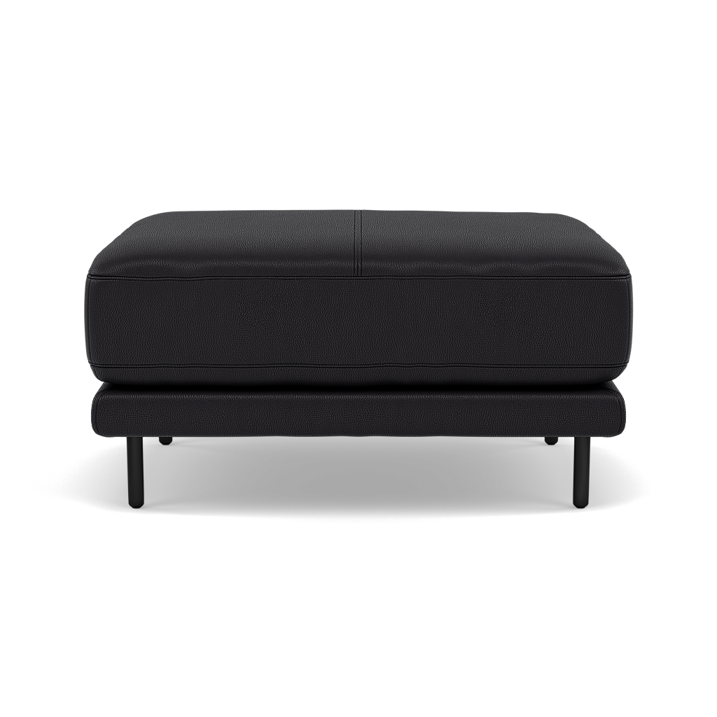 Morris Footstool - Rectangular Footstool Cat 25 Footstools Sterling Home 12 NC-023C BLACK