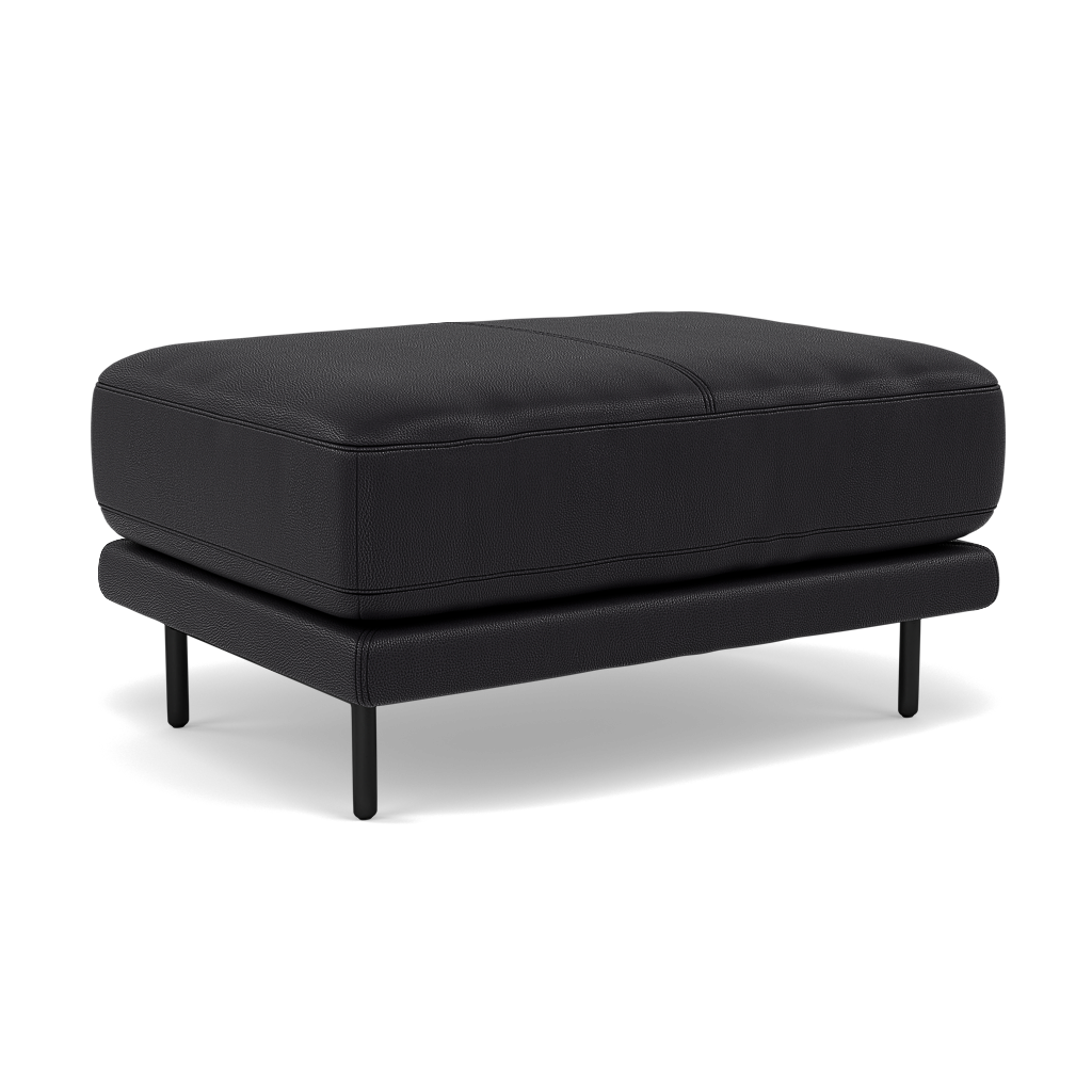 Morris Footstool - Rectangular Footstool Cat 25 — NC-023C BLACK, gallery image 1