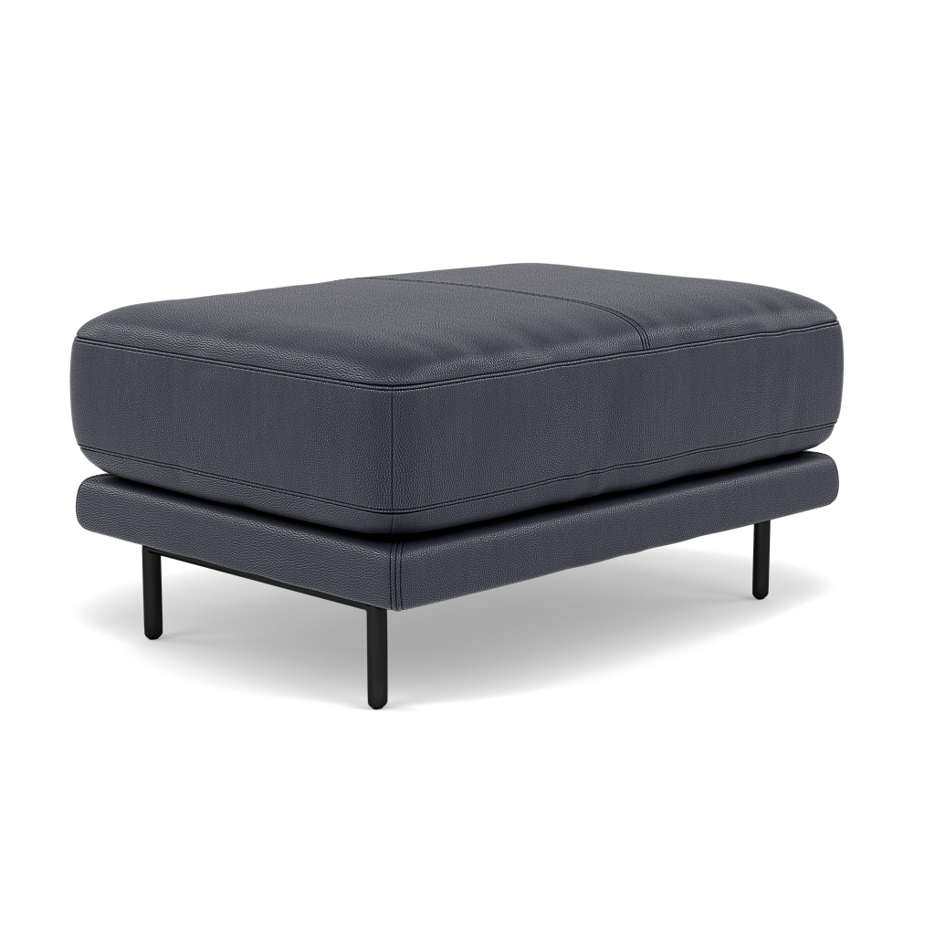 Morris Footstool - Rectangular Footstool Cat 25 — NC-036C NAVY BLUE, gallery image 3
