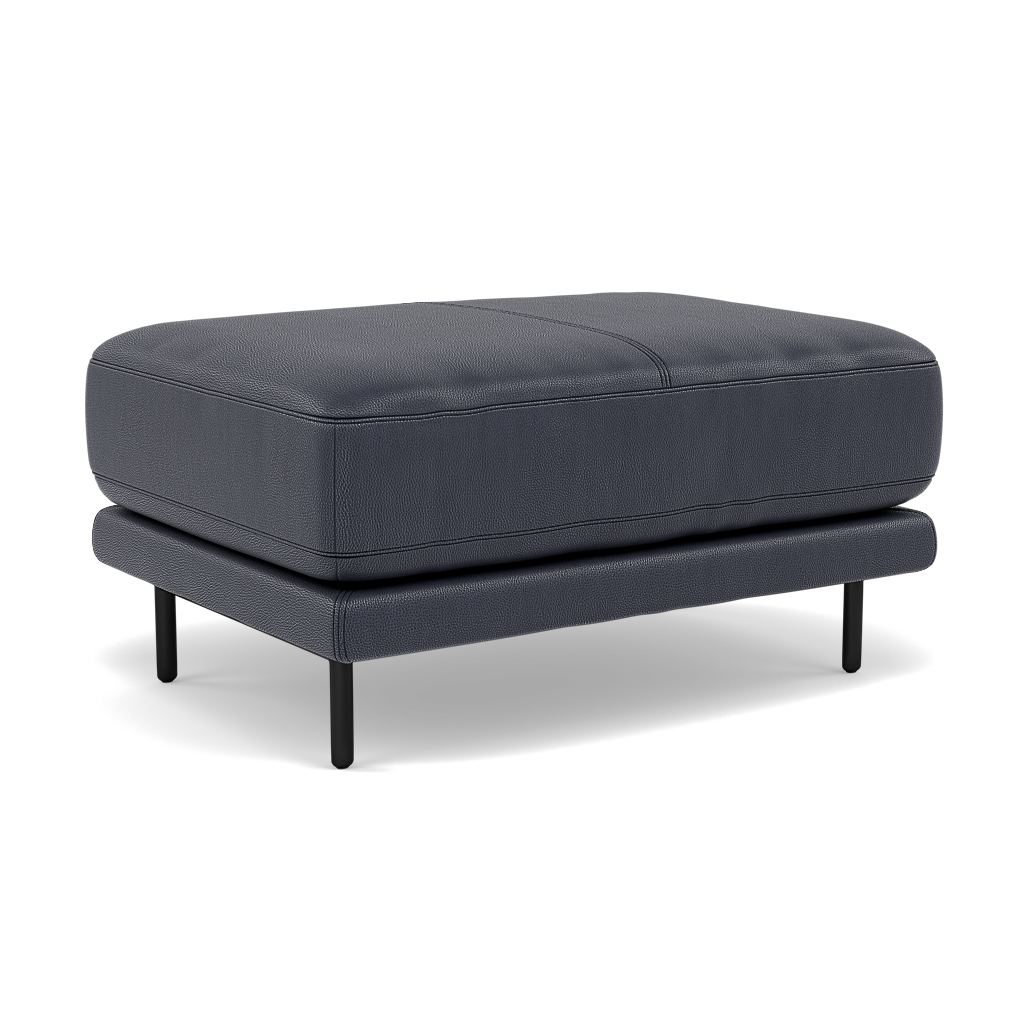 Morris Footstool - Rectangular Footstool Cat 25 — NC-036C NAVY BLUE, gallery image 1