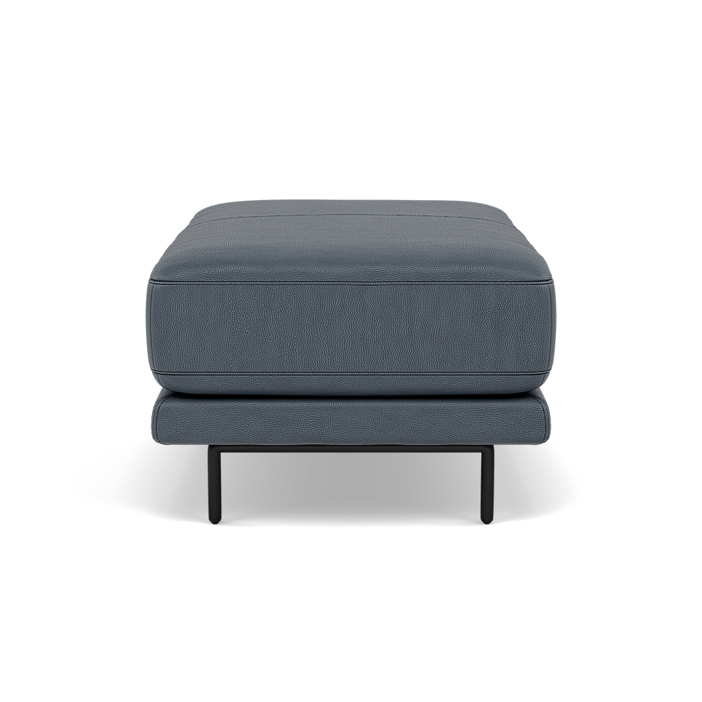 Morris Footstool - Rectangular Footstool Cat 25 — NC-313E OCEAN BLUE, gallery image 2