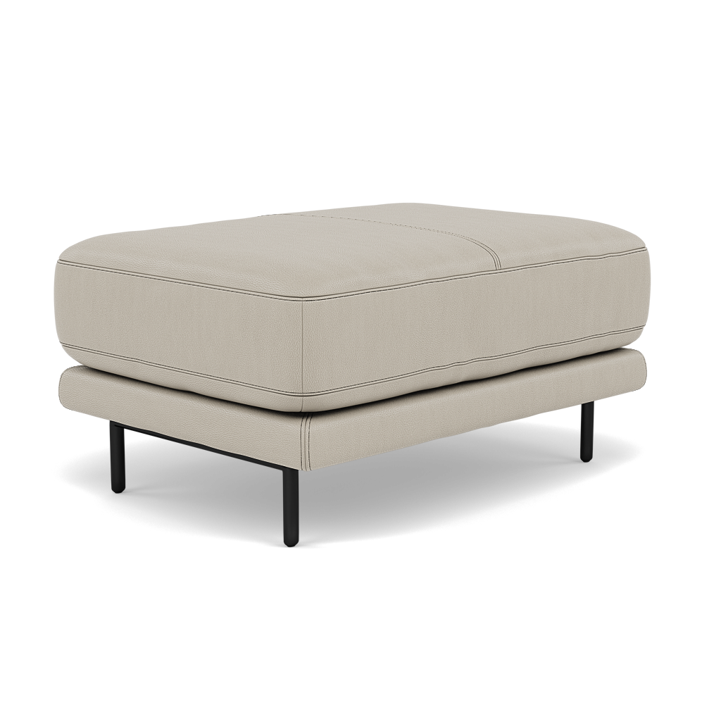 Morris Footstool - Rectangular Footstool Cat 25 — NC-946B FEATHER GREY, gallery image 3