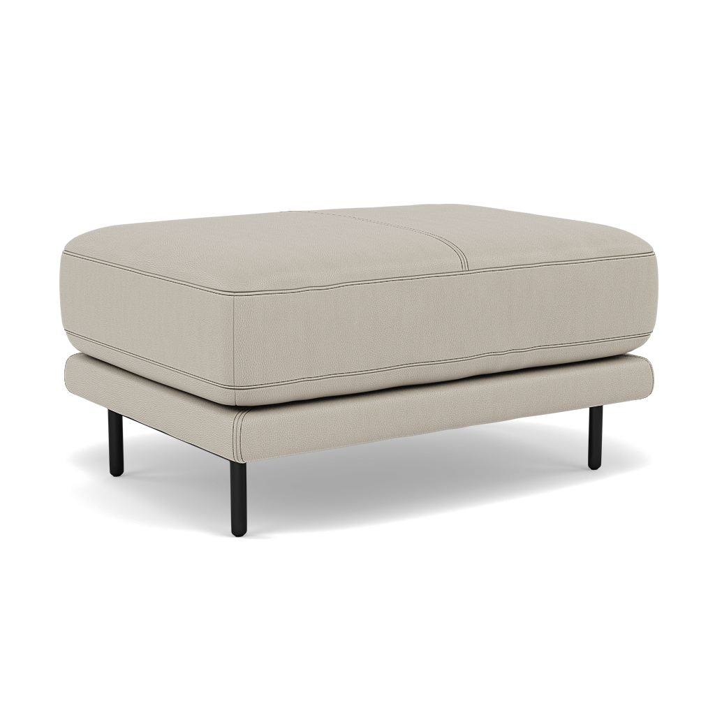 Morris Footstool - Rectangular Footstool Cat 25 — NC-946B FEATHER GREY, gallery image 1