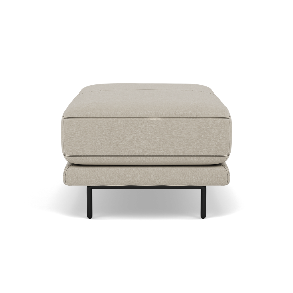 Morris Footstool - Rectangular Footstool Cat 25 — NC-946B FEATHER GREY, gallery image 2
