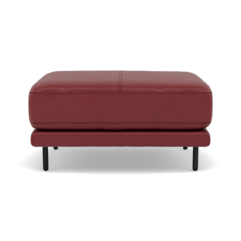 Morris Footstool - Rectangular Footstool Cat 25 Footstools Sterling Home 15 NC-854C RUSTIC RED