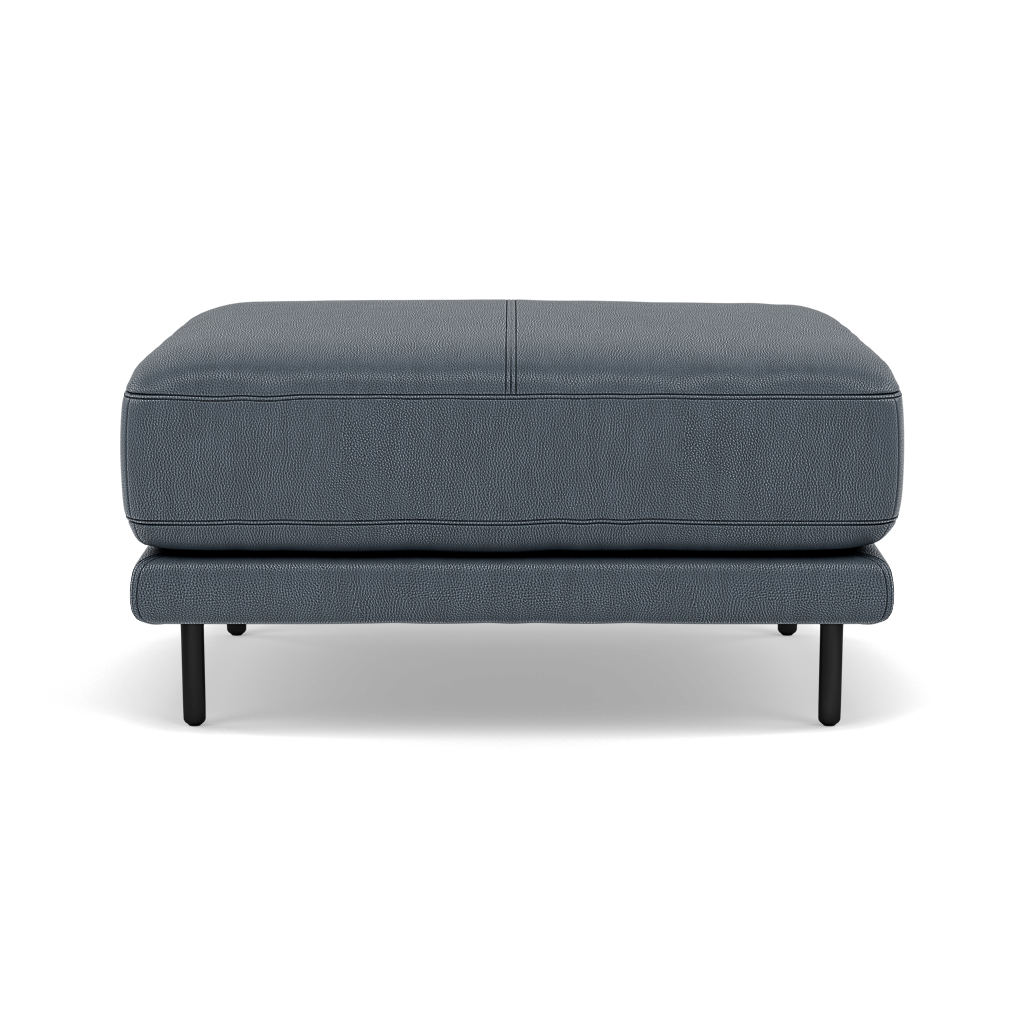 Morris Footstool - Rectangular Footstool Cat 25 Footstools Sterling Home 13 NC-313E OCEAN BLUE