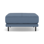 Morris Footstool - Rectangular Footstool Fabric Footstools Sterling Home 11 BFA-MAD-08 PACIFIC BLUE