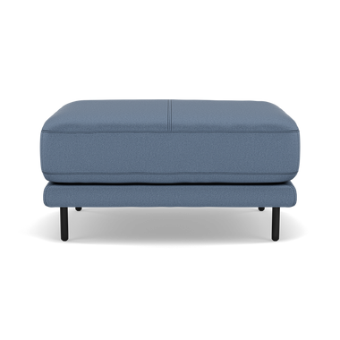Morris Footstool - Rectangular Footstool Fabric Footstools Sterling Home 11 BFA-MAD-08 PACIFIC BLUE