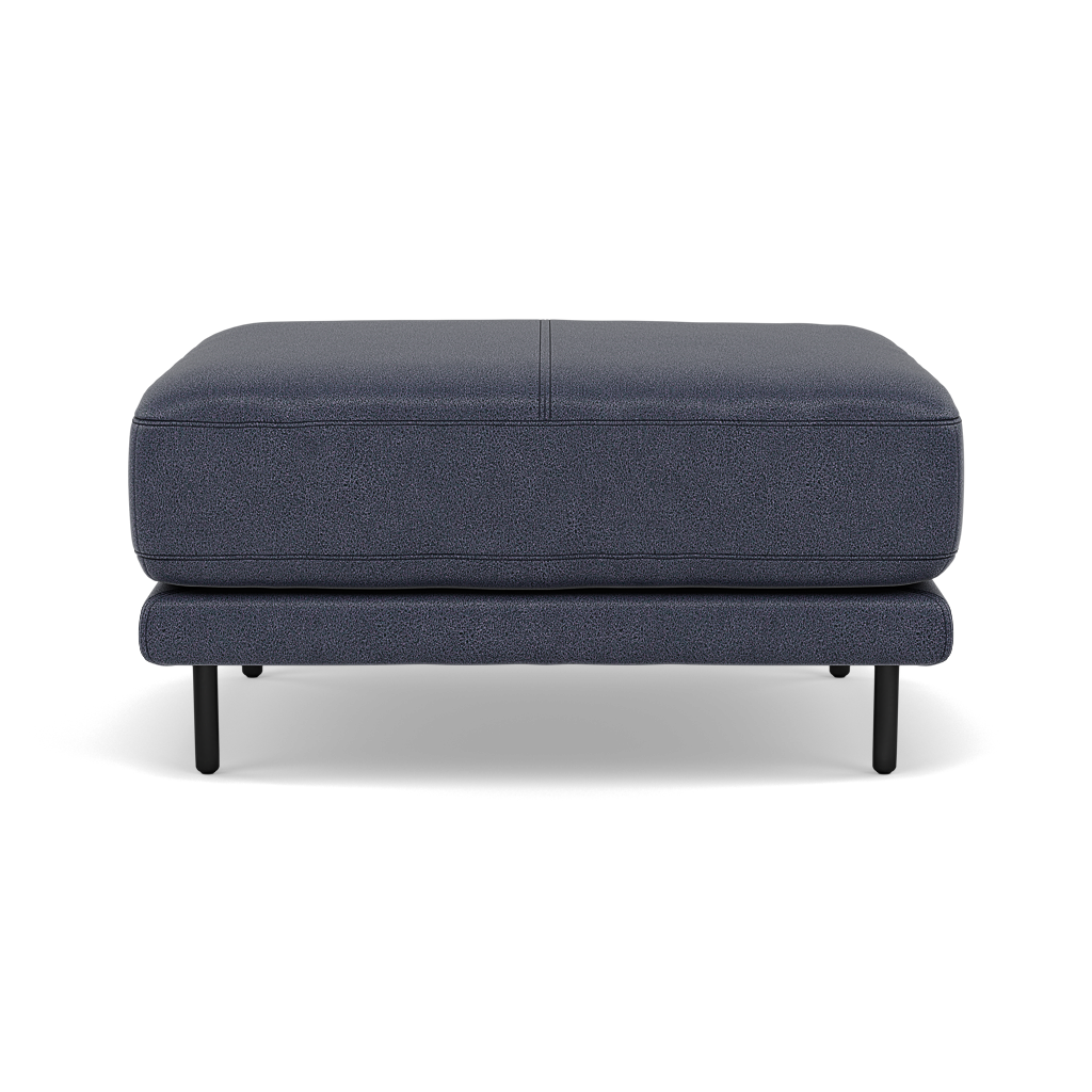 Morris Footstool - Rectangular Footstool Fabric Footstools Sterling Home 8 BFA-BLJ-08 PACIFIC BLUE