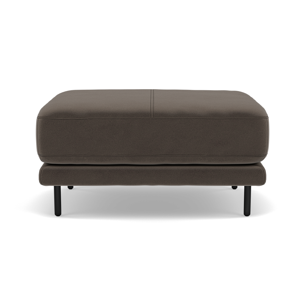 Morris Footstool - Rectangular Footstool Fabric Footstools Sterling Home 13 FAB-MEG-51 DK TAUPE