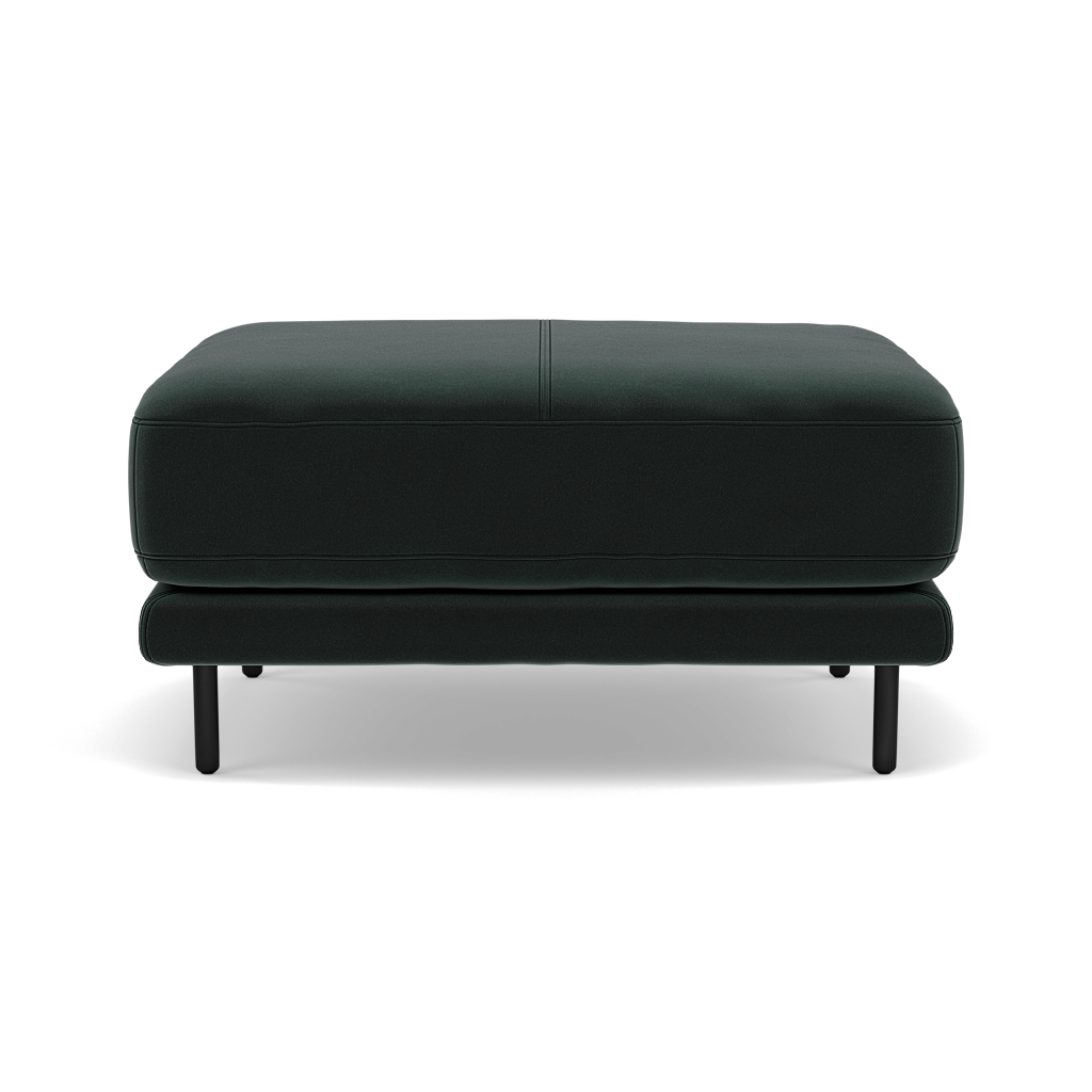 Morris Footstool - Rectangular Footstool Fabric Footstools Sterling Home 12 FAB-MEG-21 CHARCOAL GREY