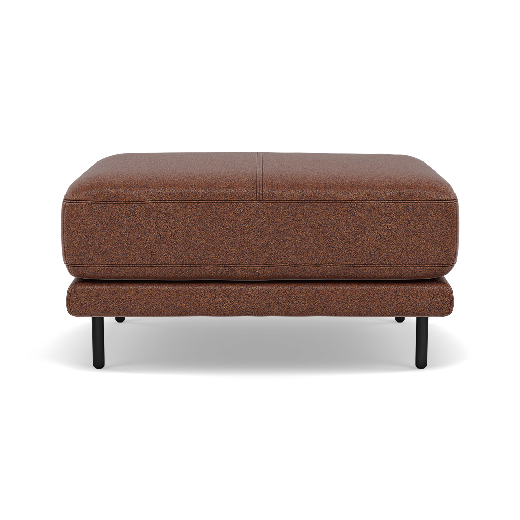 Morris Footstool - Rectangular Footstool Fabric Footstools Sterling Home 7 BFA-BLJ-05 HAZELNUT