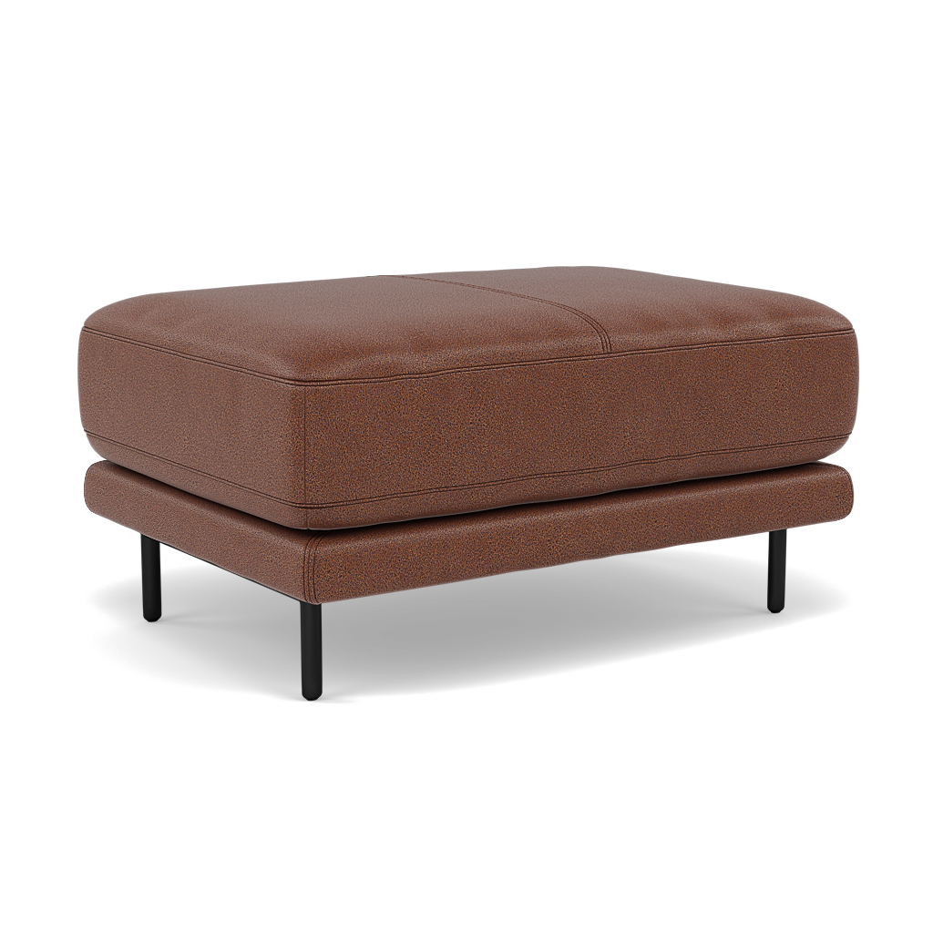 Morris Footstool - Rectangular Footstool Fabric — BFA-BLJ-05 HAZELNUT, gallery image 1