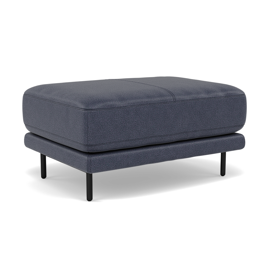 Morris Footstool - Rectangular Footstool Fabric — BFA-BLJ-08  PACIFIC BLUE, gallery image 1