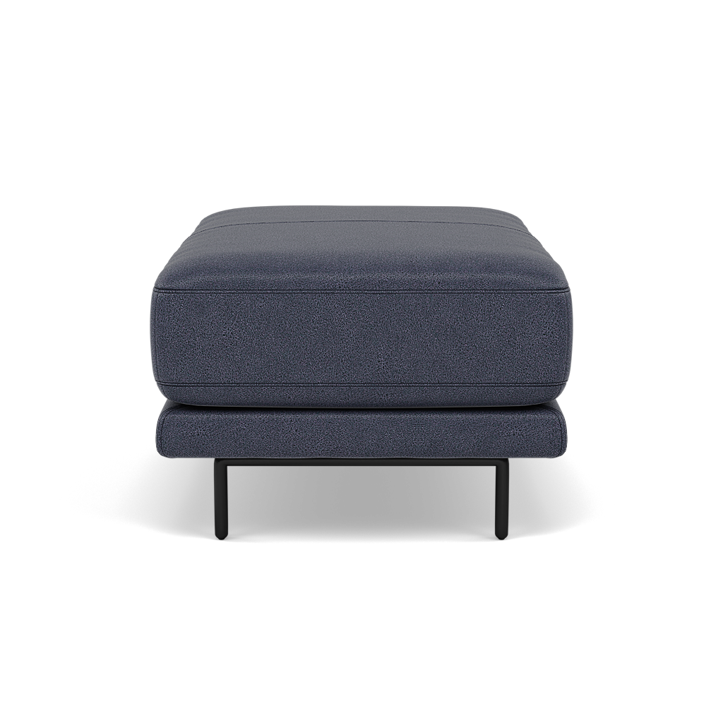 Morris Footstool - Rectangular Footstool Fabric — BFA-BLJ-08  PACIFIC BLUE, gallery image 2