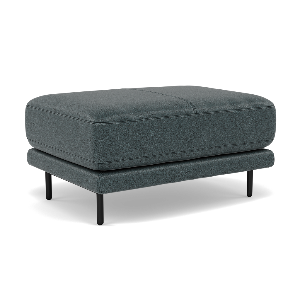 Morris Footstool - Rectangular Footstool Fabric — BFA-BLJ-2047 LAKE GREEN, gallery image 1