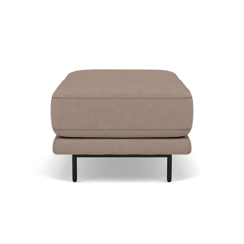 Morris Footstool - Rectangular Footstool Fabric — BFA-BLJ-946 SILVER GREY, gallery image 2
