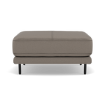 Morris Footstool - Rectangular Footstool Fabric Footstools Sterling Home 18 BFA-MAD-03 DARK GREY