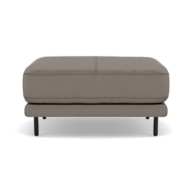 Morris Footstool - Rectangular Footstool Fabric Footstools Sterling Home 18 BFA-MAD-03 DARK GREY