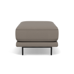 Morris Footstool - Rectangular Footstool Fabric — BFA-MAD-03 DARK GREY, gallery image 2