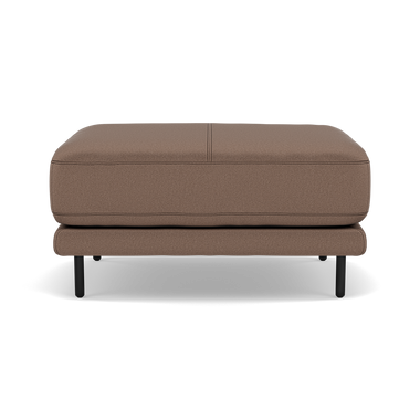 Morris Footstool - Rectangular Footstool Fabric Footstools Sterling Home 19 BFA-MAD-05 DARK TAUPE