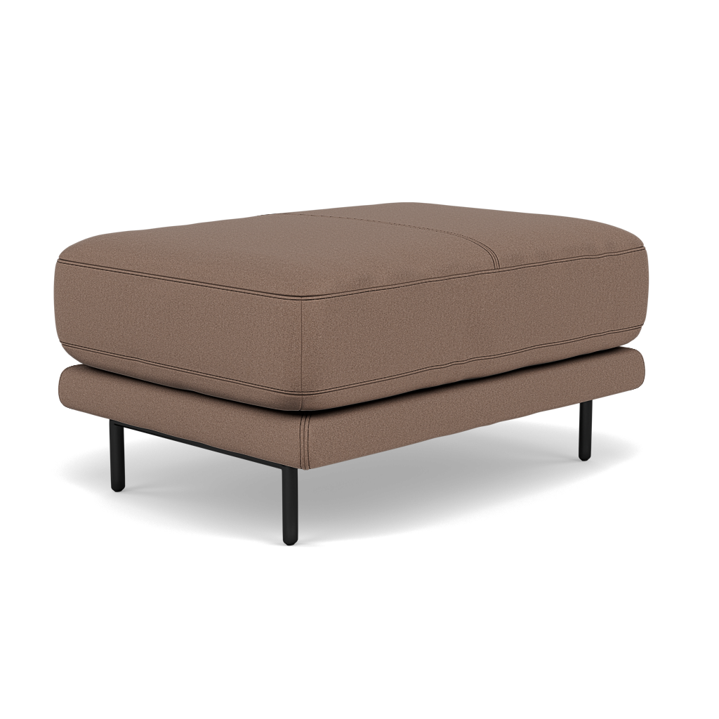 Morris Footstool - Rectangular Footstool Fabric — BFA-MAD-05 DARK TAUPE, gallery image 3