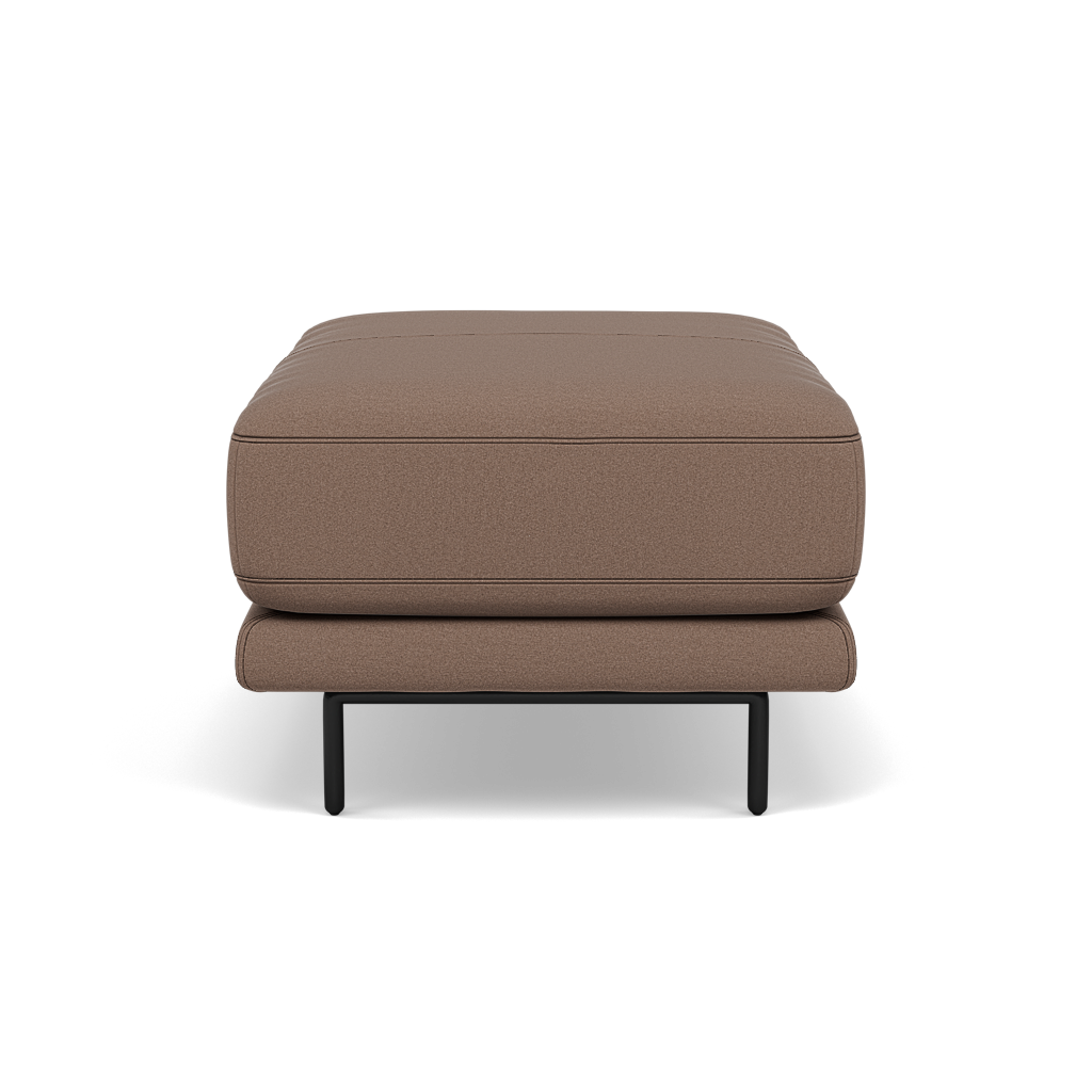 Morris Footstool - Rectangular Footstool Fabric — BFA-MAD-05 DARK TAUPE, gallery image 2