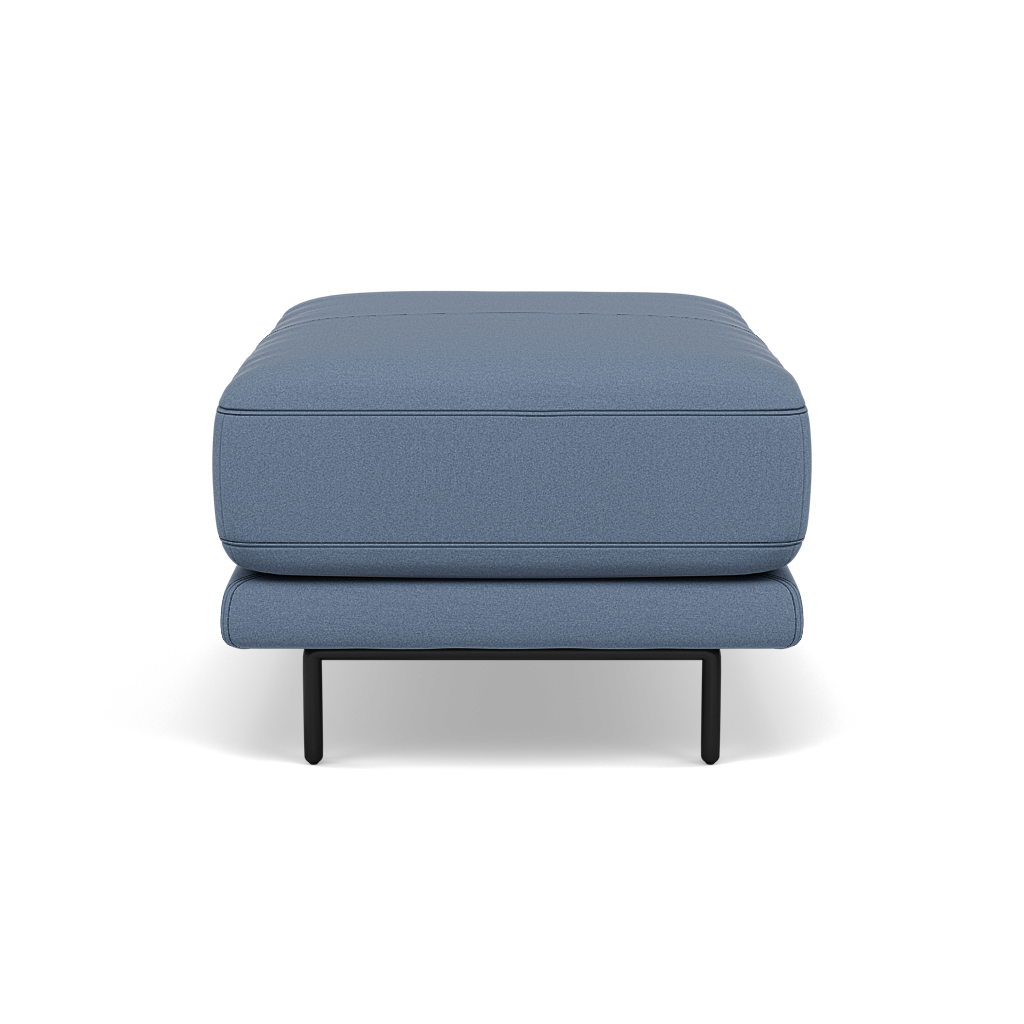 Morris Footstool - Rectangular Footstool Fabric — BFA-MAD-08 PACIFIC BLUE, gallery image 2