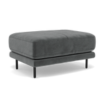Morris Footstool - Rectangular Footstool Fabric — FAB-MEG-20  PEWTER, gallery image 1